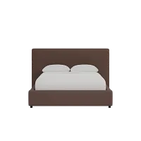 Grayton Elite Dark Brown 44" Upholstered Platform Bed