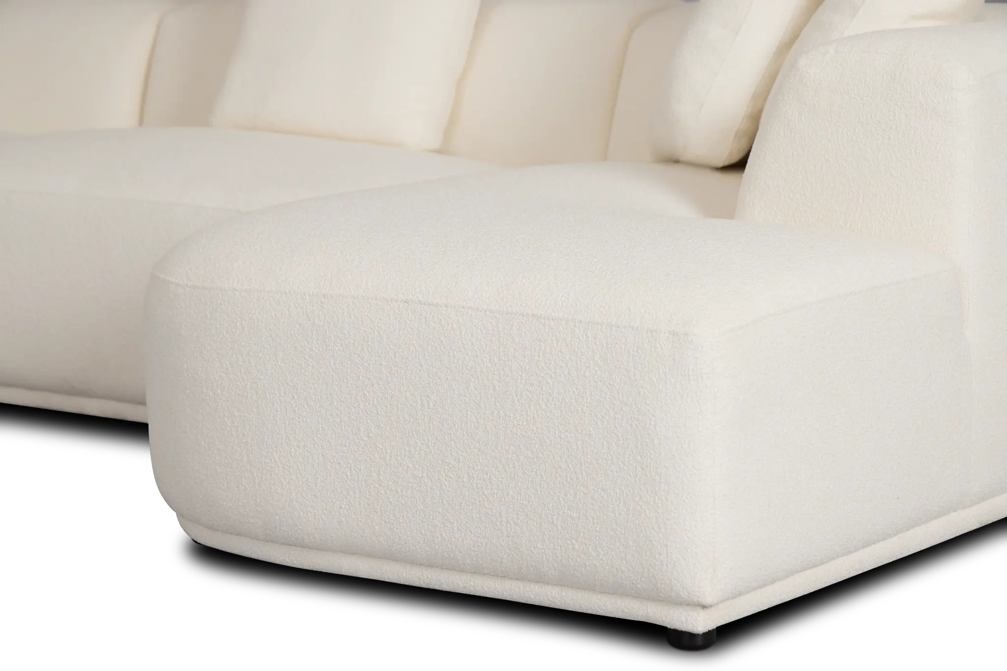Catalina White Fabric Medium Right Chaise Sectional Catalina White Fabric Medium Right Chaise Sectional