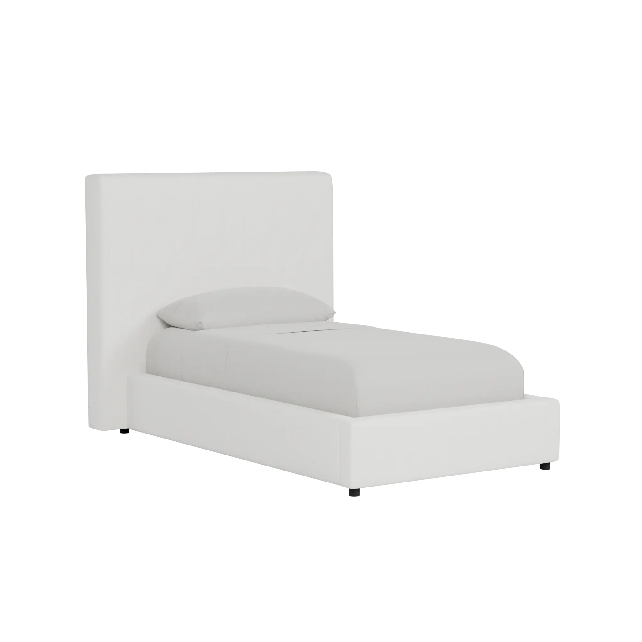 Grayton Sutton White 54" Upholstered Platform Bed Grayton Sutton White 54" Upholstered Platform Bed