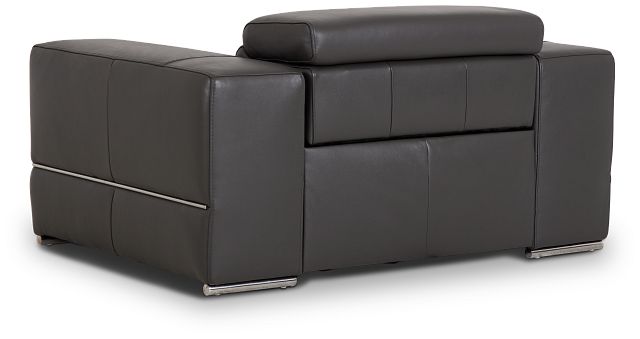 Dante Gray Leather Power Recliner