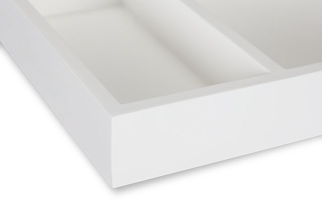 Ramble White Wood Tray