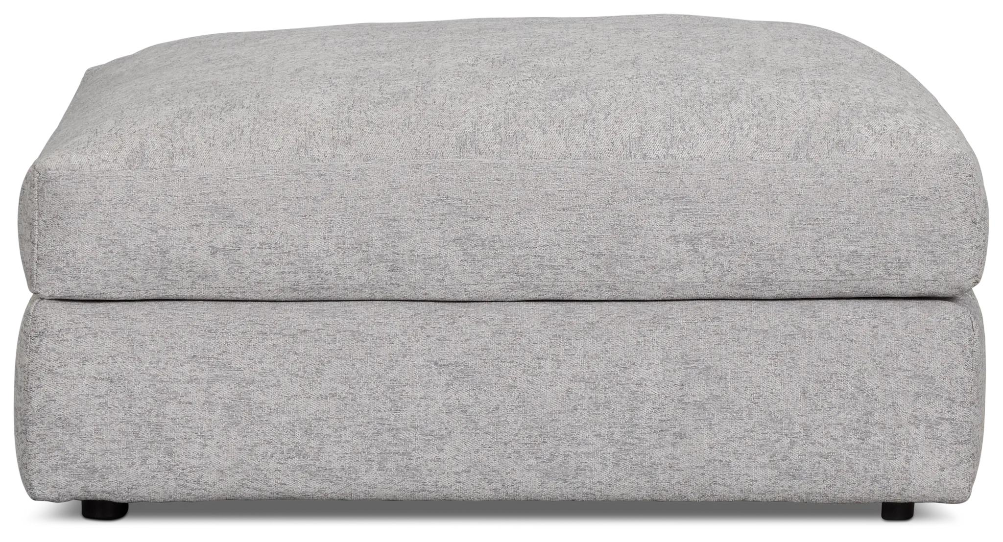 Calista Pewter Fabric Cocktail Ottoman