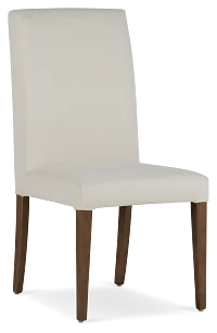 Destination Light Gray Short Slipcover Chair With Medium-tone Leg