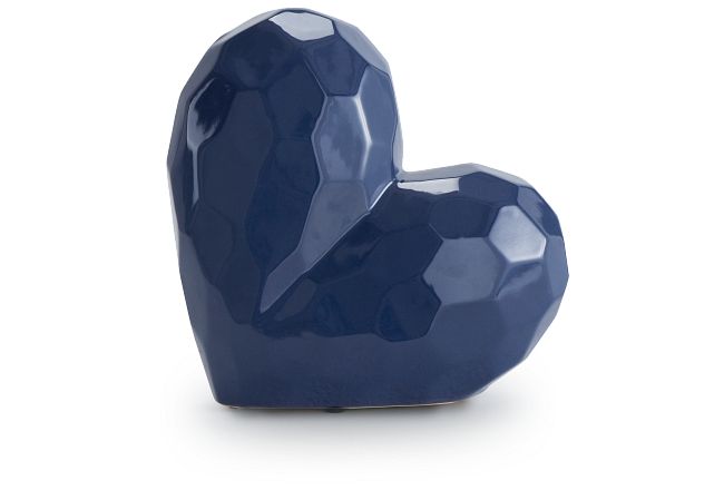 Heart Dark Blue Small Sculpture