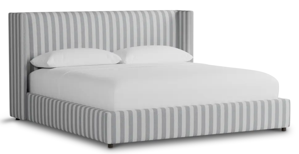 Captiva Sea Lane Dark Blue 48" Upholstered Shelter Bed Captiva Sea Lane Dark Blue 48" Upholstered Shelter Bed