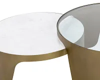 Ariane Gold Set Of 2 Nesting Coffee Table