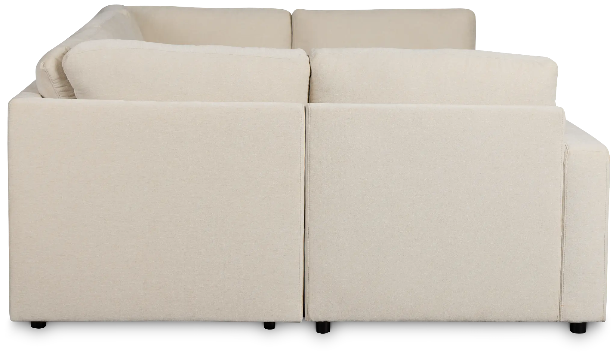 Addie Beige Fabric 6-piece Pit Storage Sectional Addie Beige Fabric 6-piece Pit Storage Sectional
