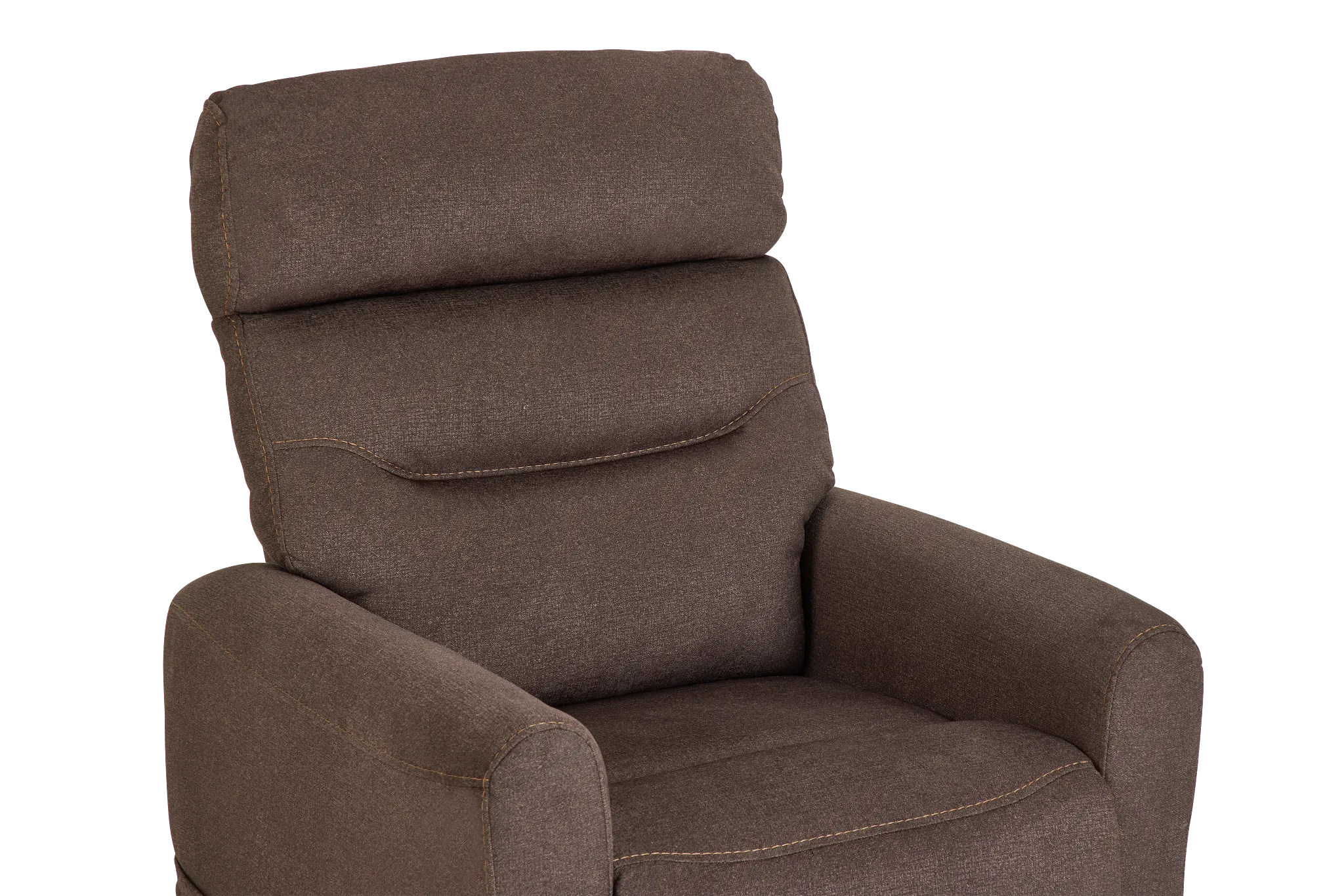 Canton Brown Fabric Power Lift Recliner