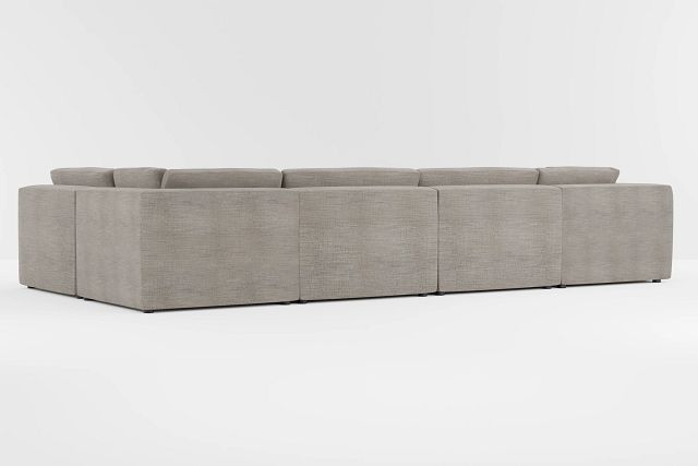 Destin Victory Gray Fabric 8-piece Pit Sectional