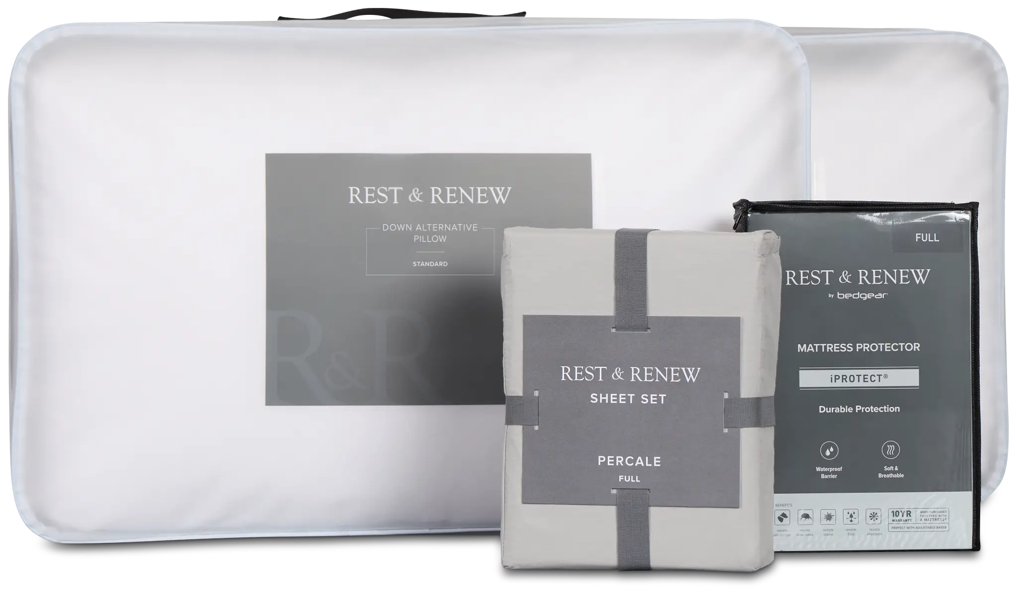 Rest & Renew Essential Gray Sleep Bundle Rest & Renew Essential Gray Sleep Bundle