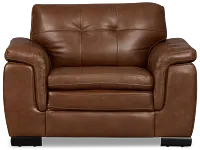 Braden Medium Brown Leather Chair