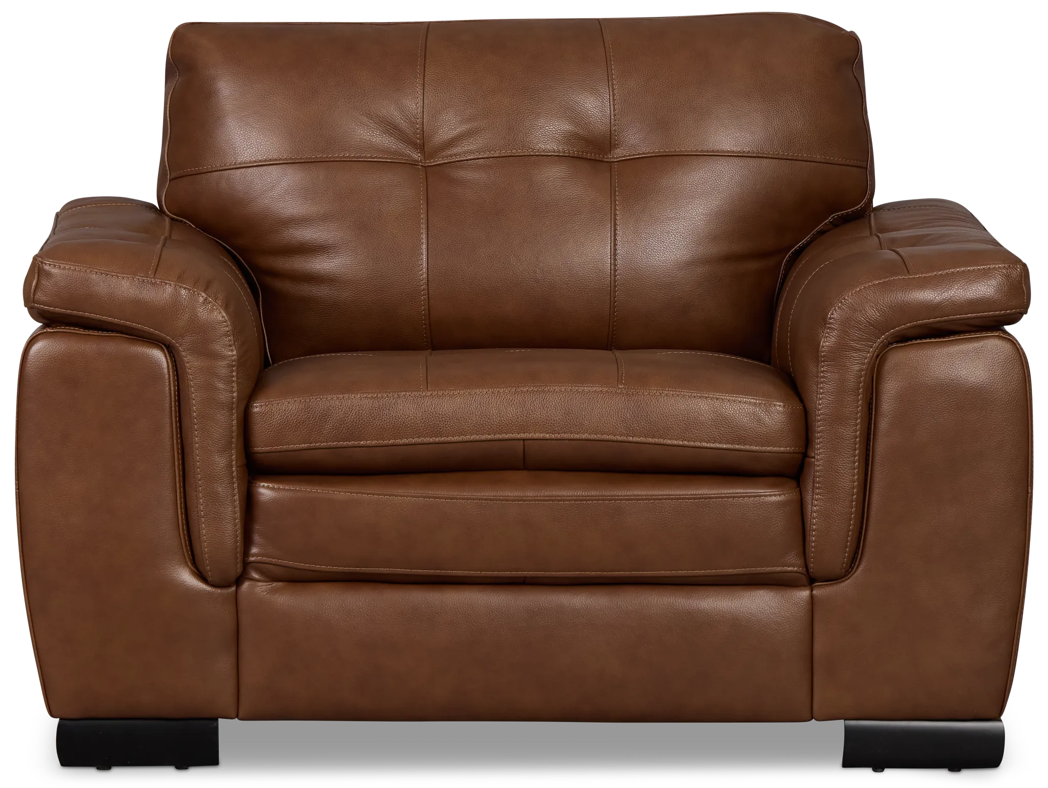 Braden Medium Brown Leather Chair