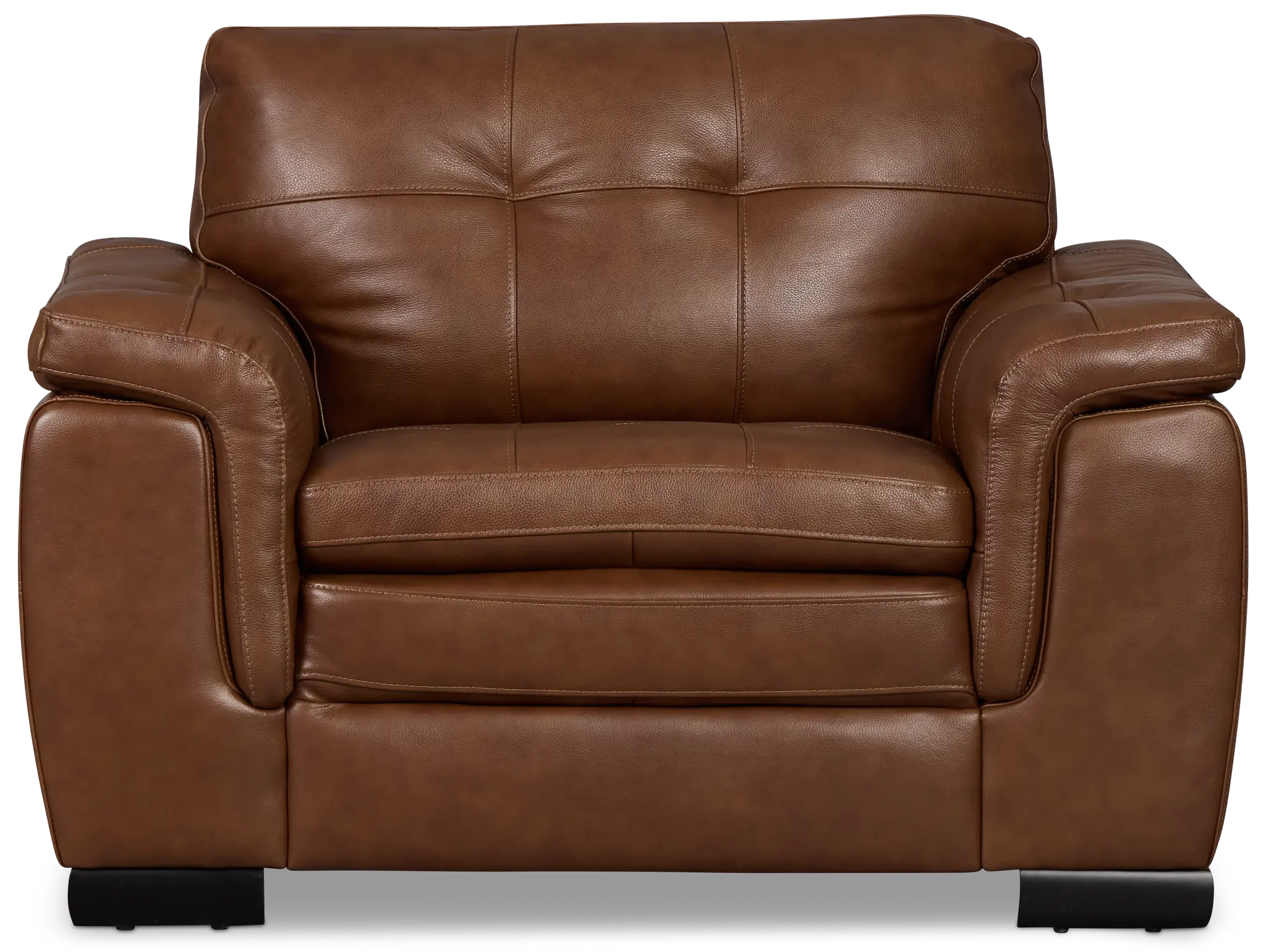 Braden Medium Brown Leather Chair Braden Medium Brown Leather Chair
