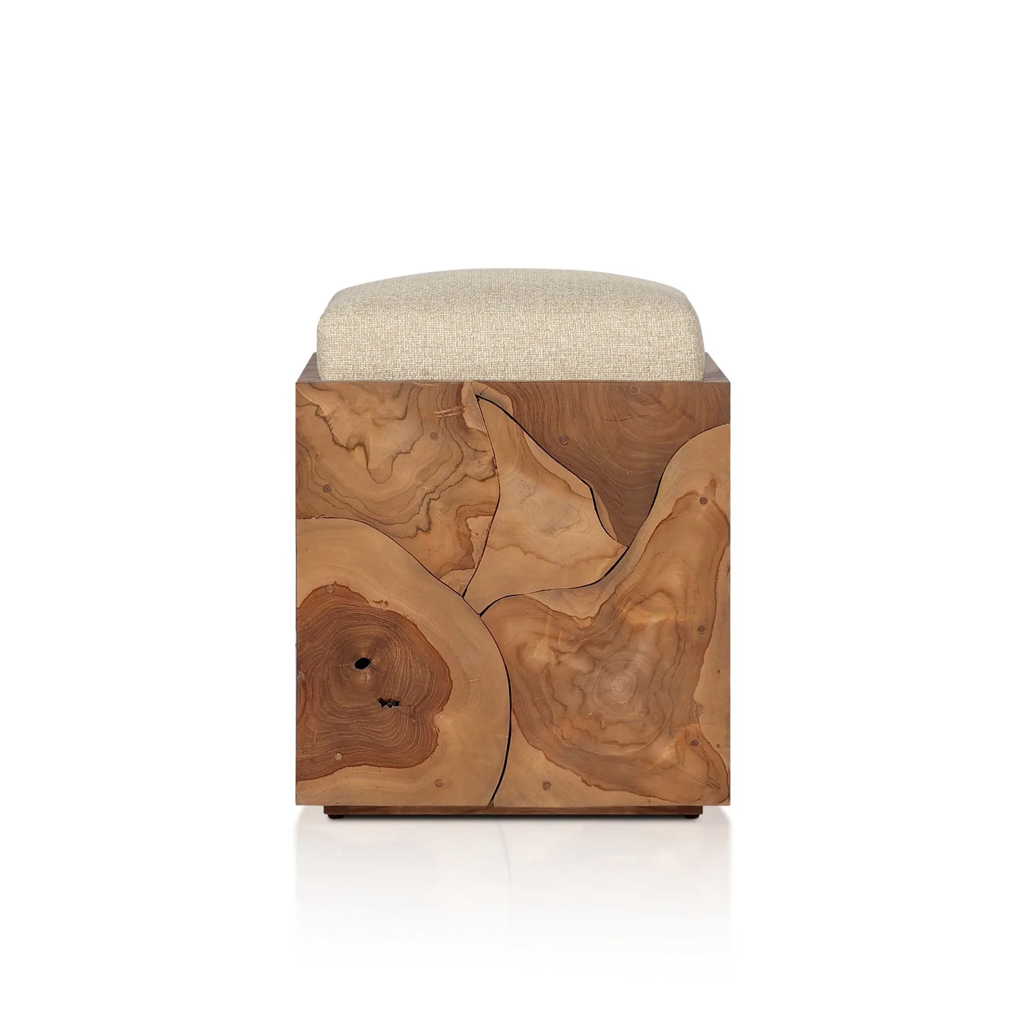 Four Hands Toman Mid Tone Uph Stool