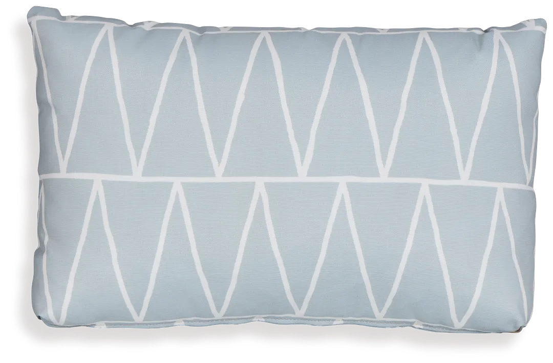 Terrain Light Blue Lumbar Indoor/outdoor Accent Pillow