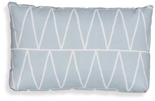 Terrain Light Blue Lumbar Indoor/outdoor Accent Pillow