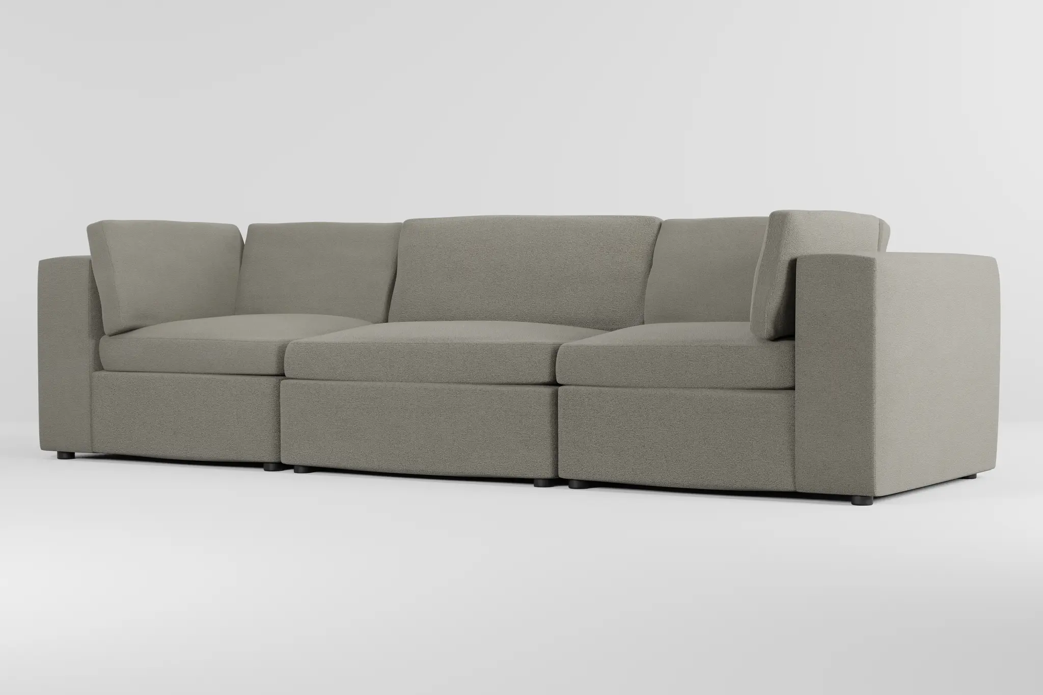 Destin Elite Gray Fabric 3-piece Modular Sofa Destin Elite Gray Fabric 3-piece Modular Sofa