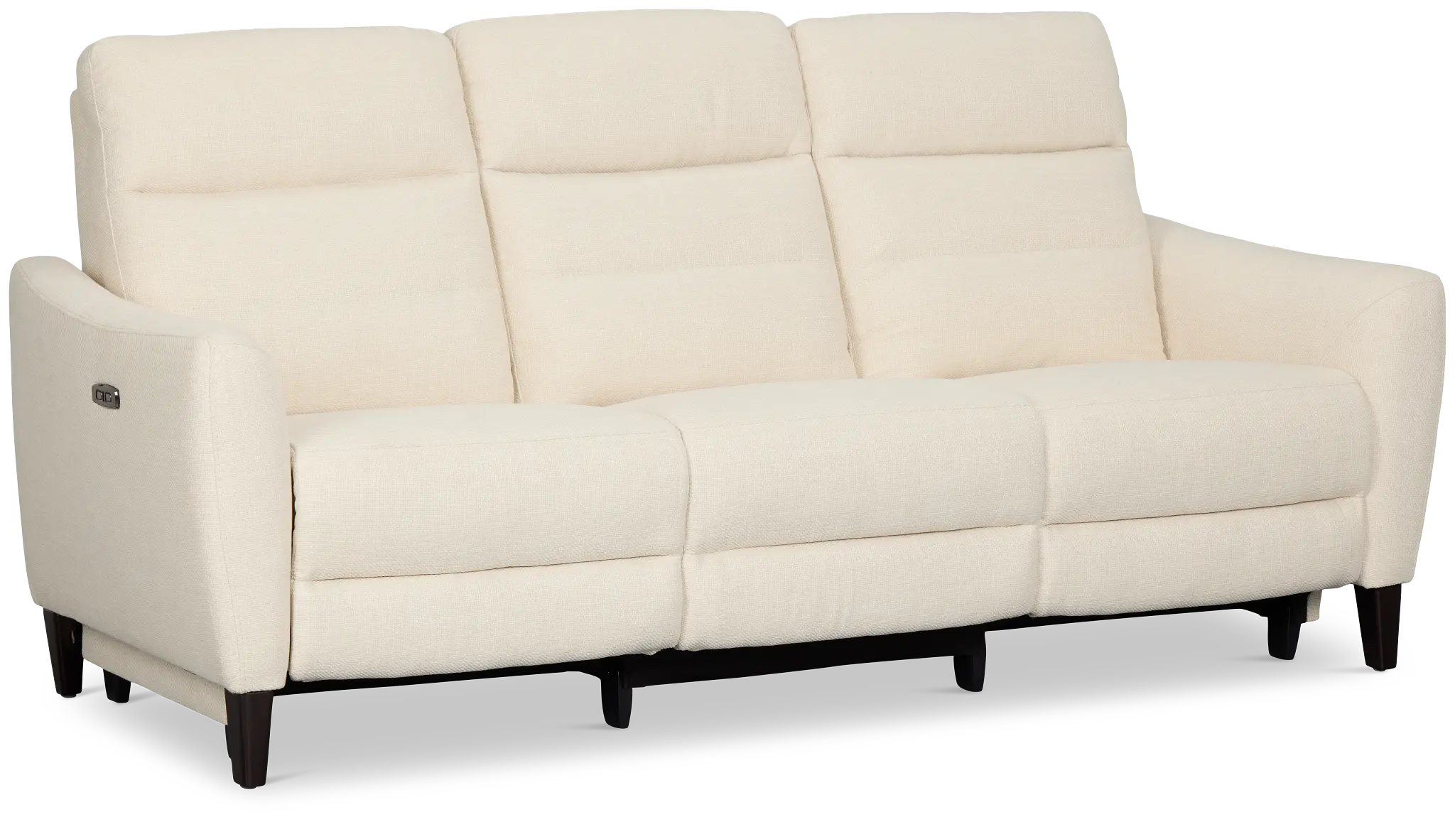 Keaton White Fabric Power Reclining Sofa W/ Power Headrest Keaton White Fabric Power Reclining Sofa W/ Power Headrest