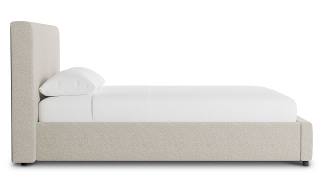 Grayton Gellar Green 44" Upholstered Platform Bed