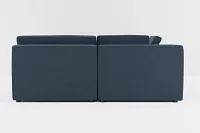 Destin Elite Dark Blue Fabric 8-piece Pit Sectional