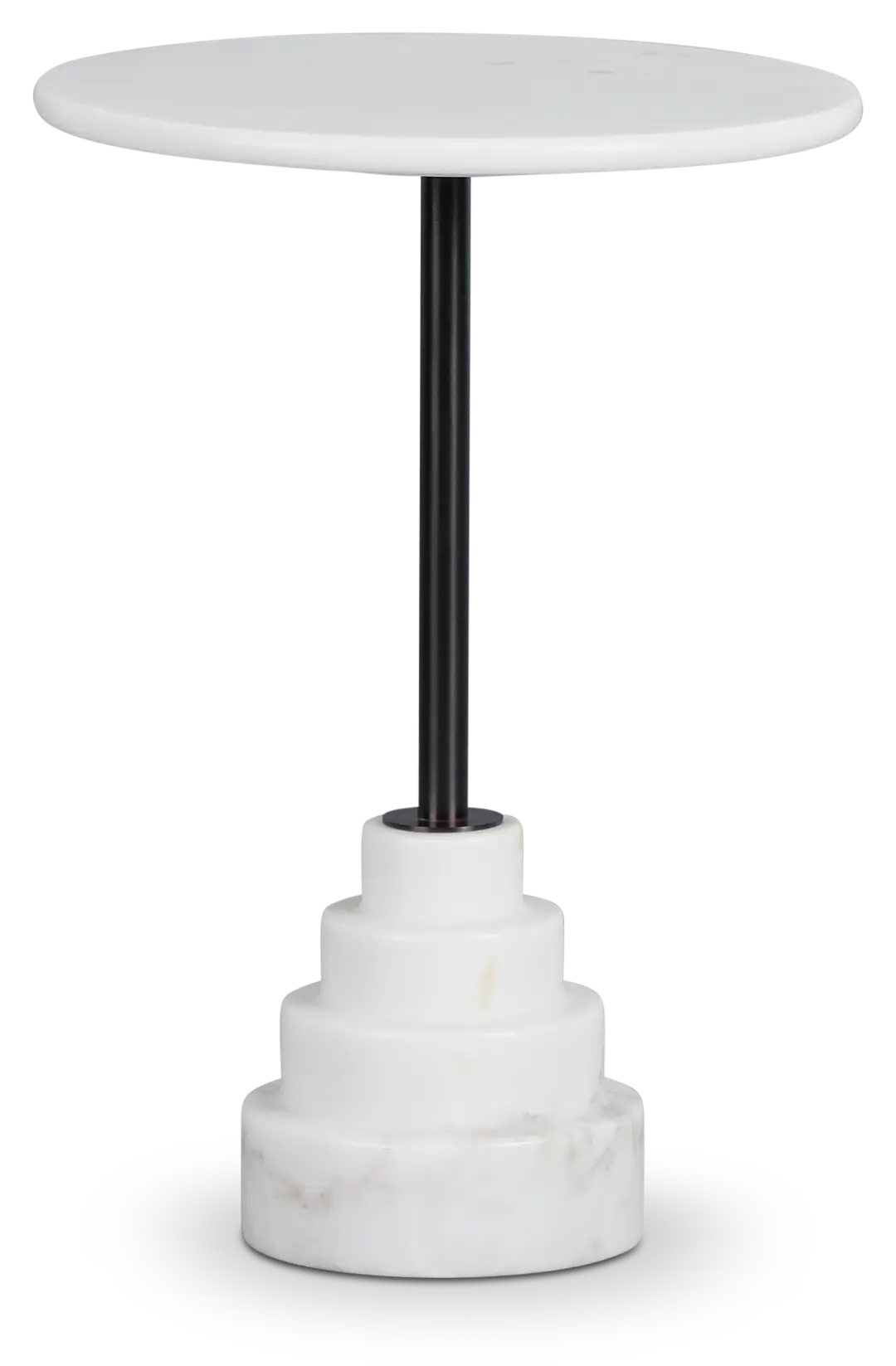 Argo Gray Marble Round End Table Argo Gray Marble Round End Table