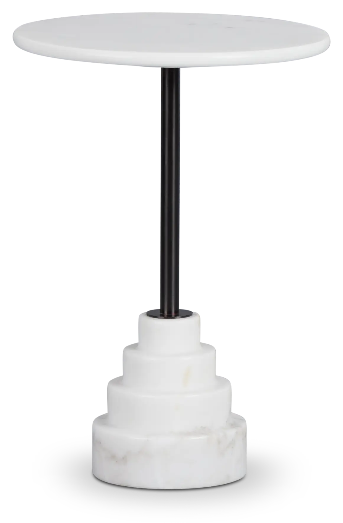 Argo Gray Marble Round End Table Argo Gray Marble Round End Table