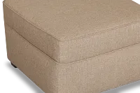 Tate Brown Fabric Ottoman