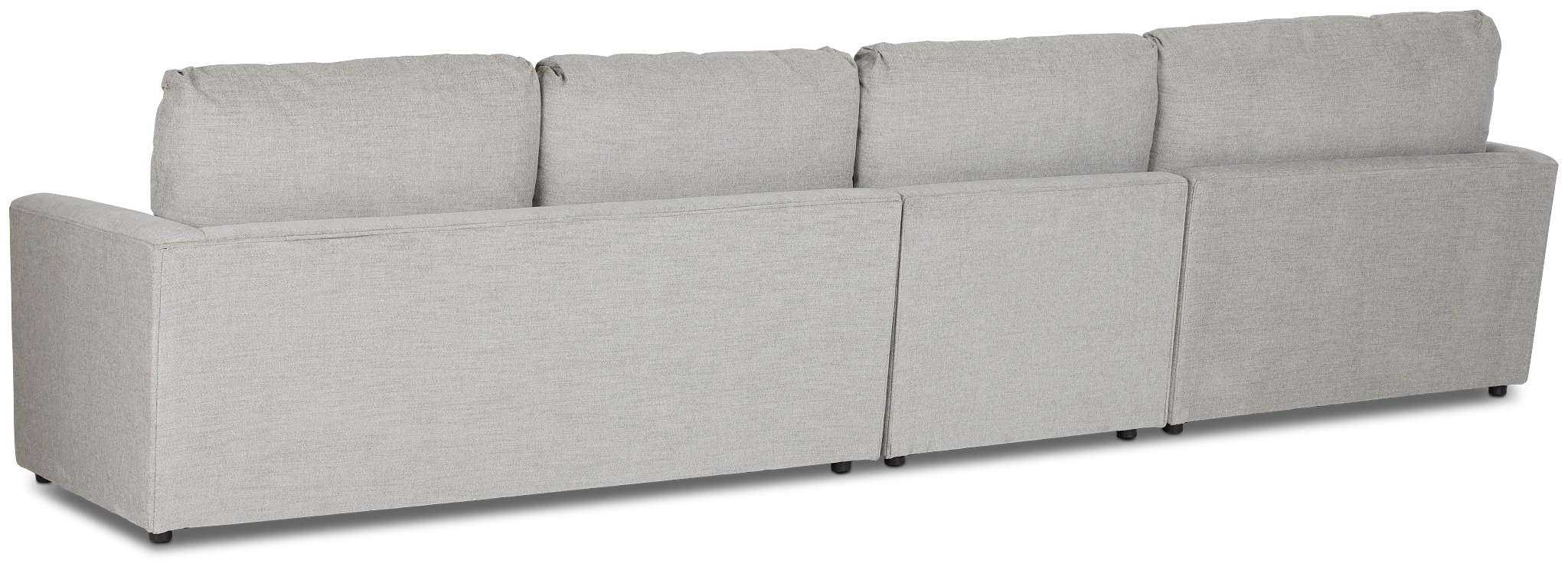 Noah Gray Fabric Small Left Chaise Sectional