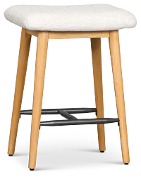 Arlo Light Gray 24" Upholstered Barstool