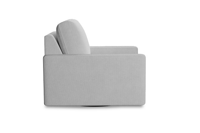 Edgewater Suave White Swivel Chair