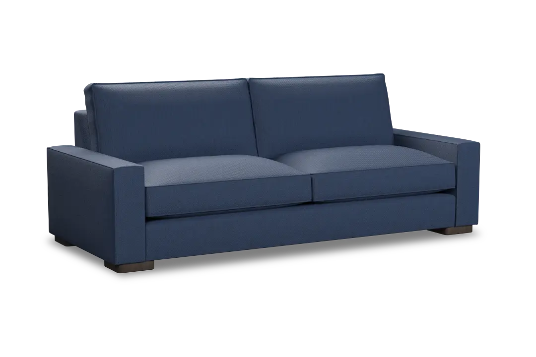 Edgewater Revenue Dark Blue 96" Sofa W/ 2 Cushions Edgewater Revenue Dark Blue 96" Sofa W/ 2 Cushions