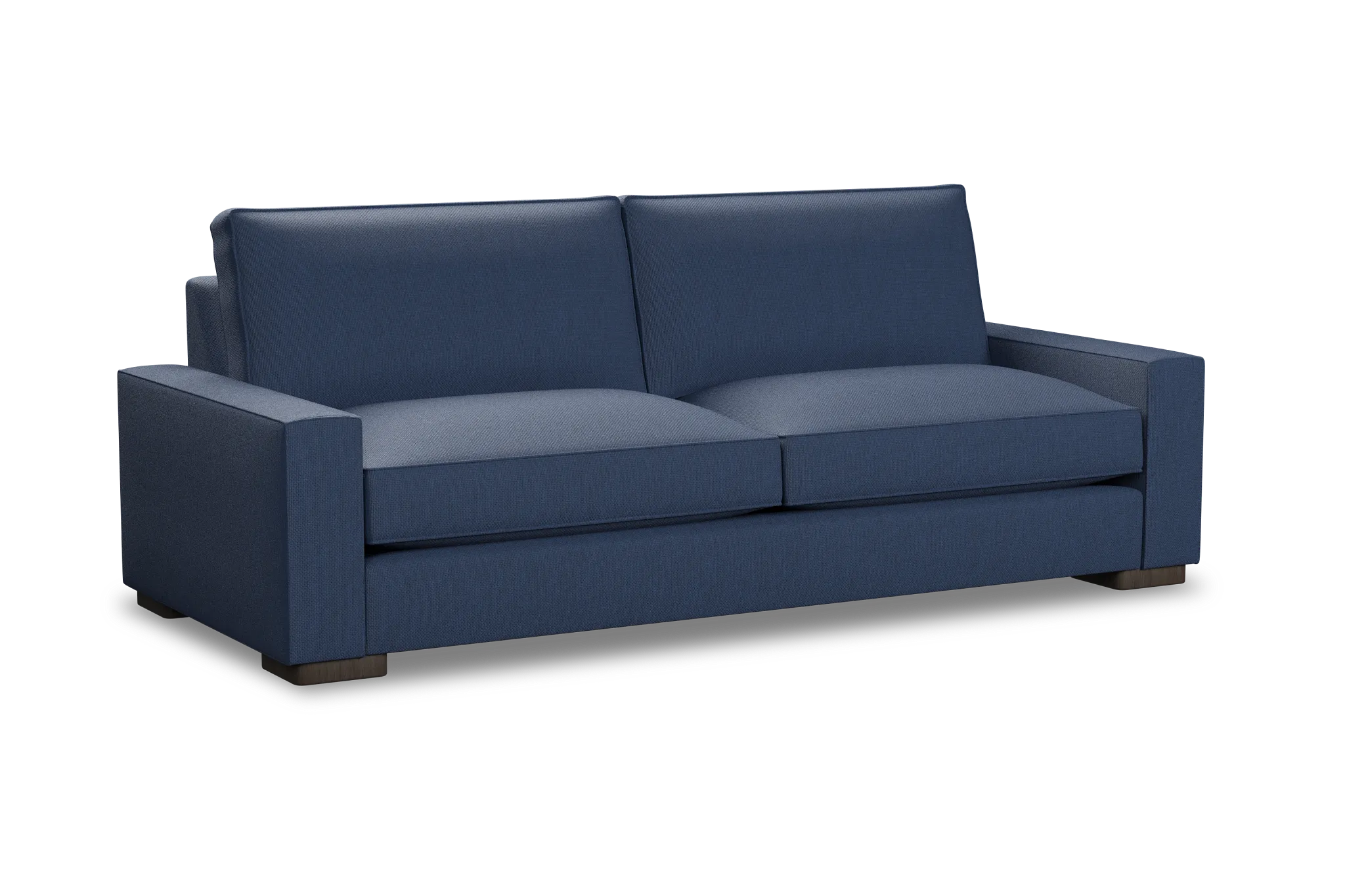 Edgewater Revenue Dark Blue 96" Sofa W/ 2 Cushions