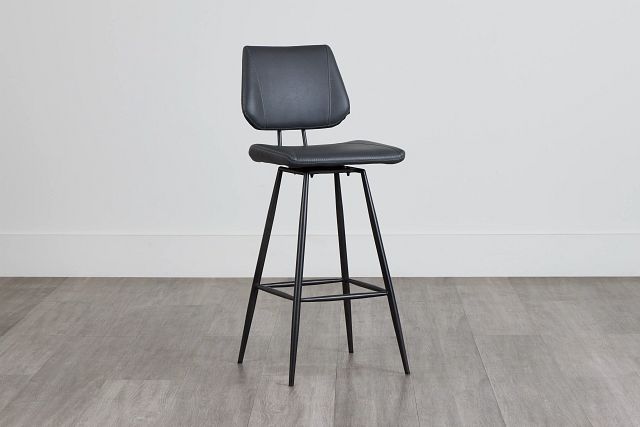 Gunnar Dark Gray 30" Upholstered Barstool