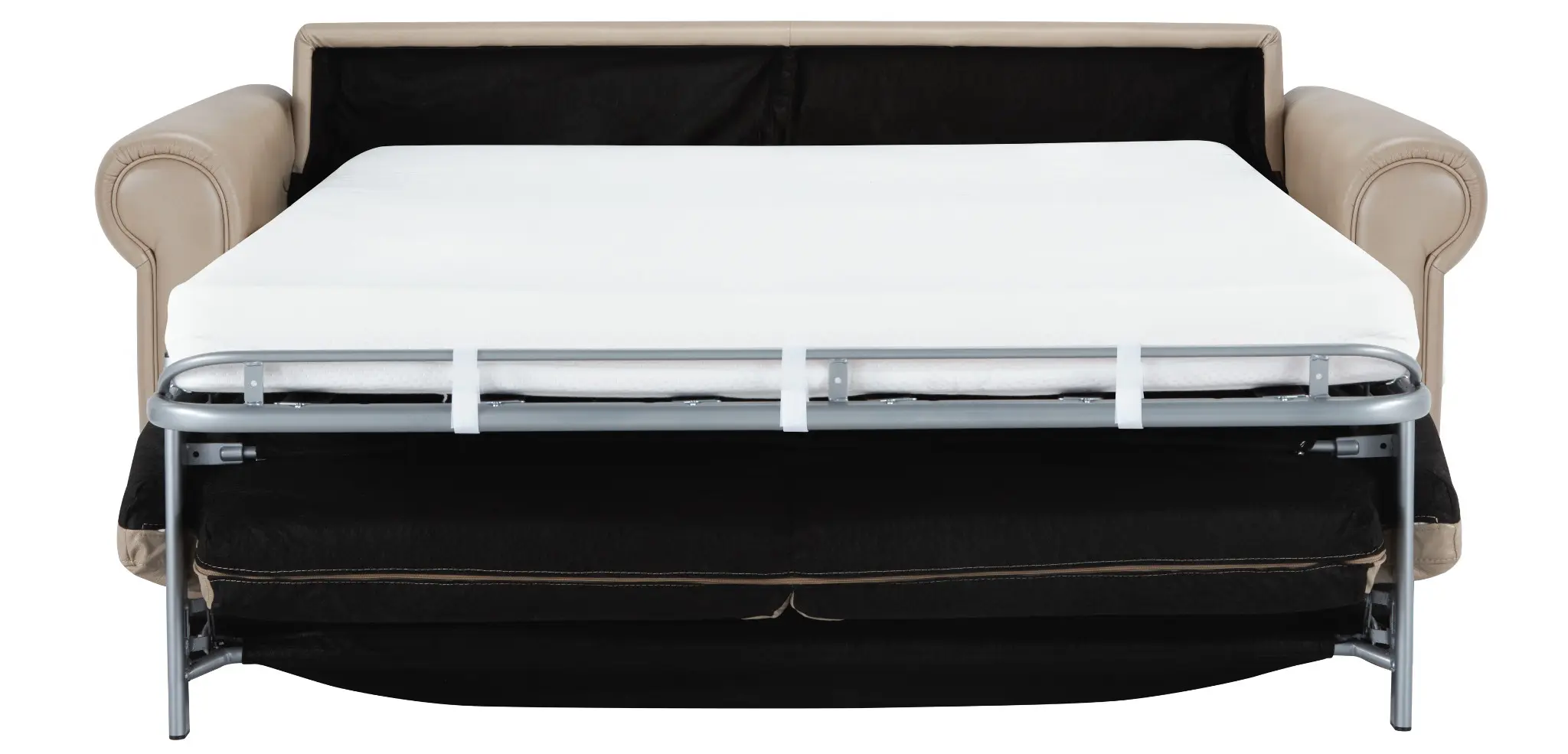 Lincoln Taupe Lthr/vinyl Memory Foam Sleeper Lincoln Taupe Lthr/vinyl Memory Foam Sleeper