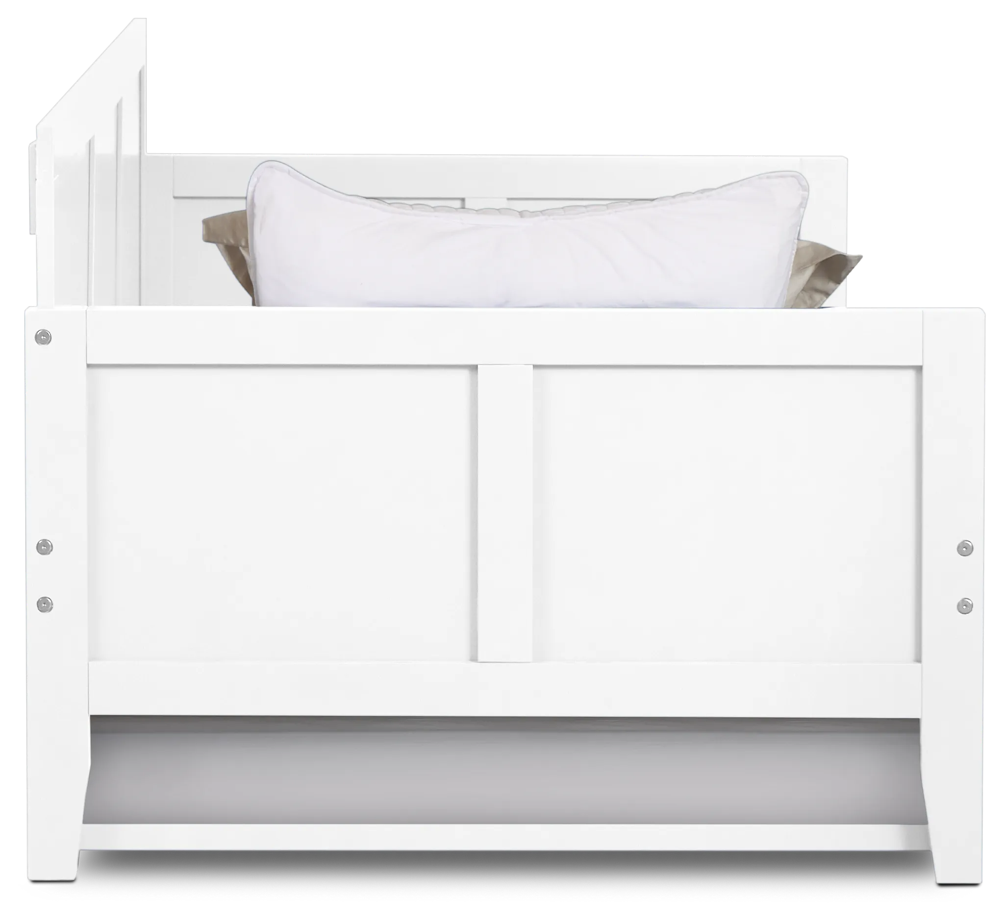 Charleston White Panel Trundle Bed