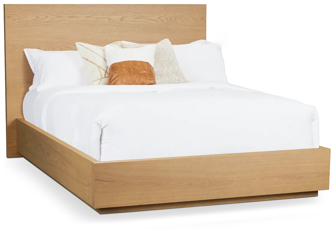 Haven Light Tone Platform Bed