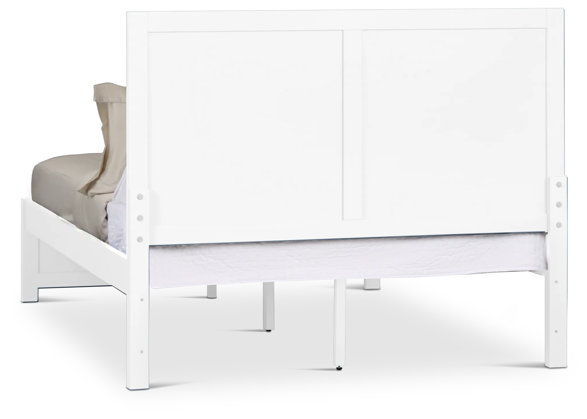Charleston White Panel Bed