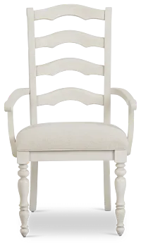 Savannah Ivory Upholstered Arm Chair