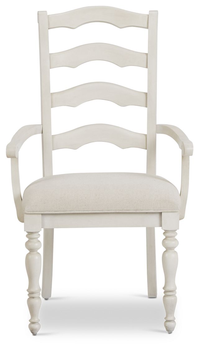 Savannah Ivory Wood Arm Chair