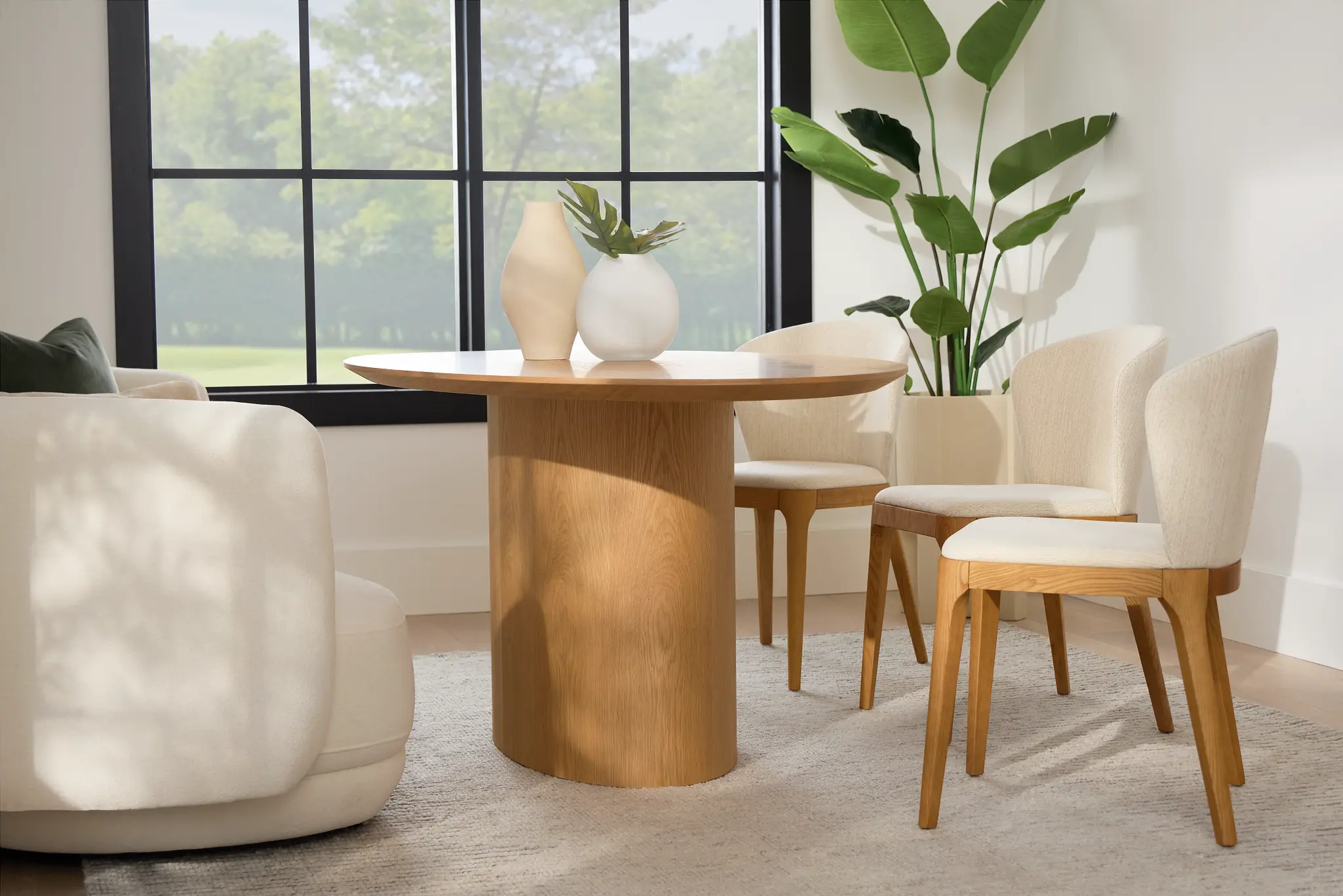 Nomad Light Tone 78" Oval Table Nomad Light Tone 78" Oval Table