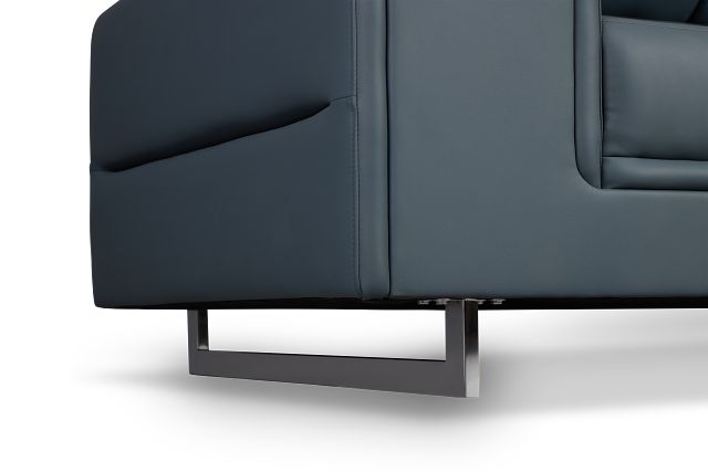 Drew Dark Blue Micro Loveseat