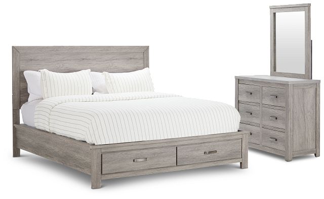Bristol Gray Platform Bedroom