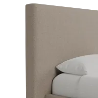 Grayton Elite Brown 54" Upholstered Platform Bed