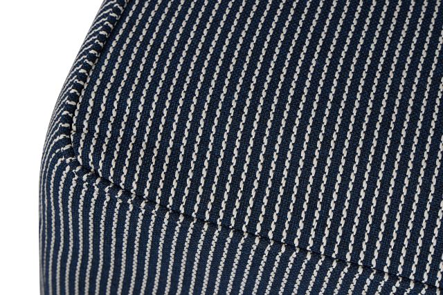 Lucy Navy Fabric Cocktail Ottoman