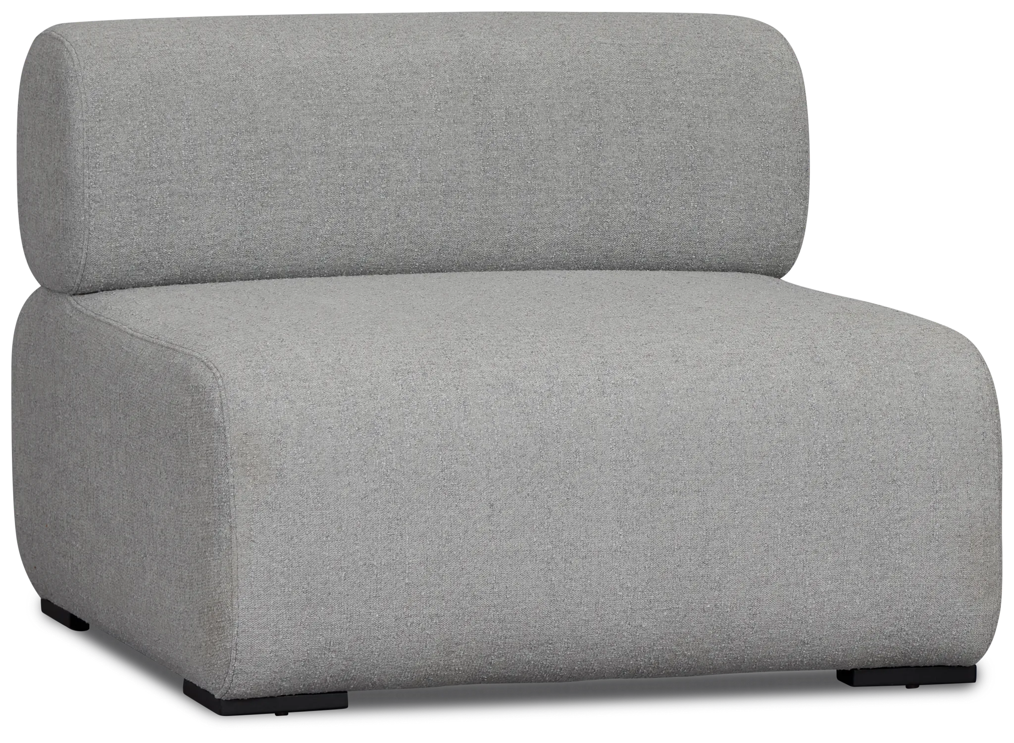 Celeste Light Gray Fabric Armless Chair