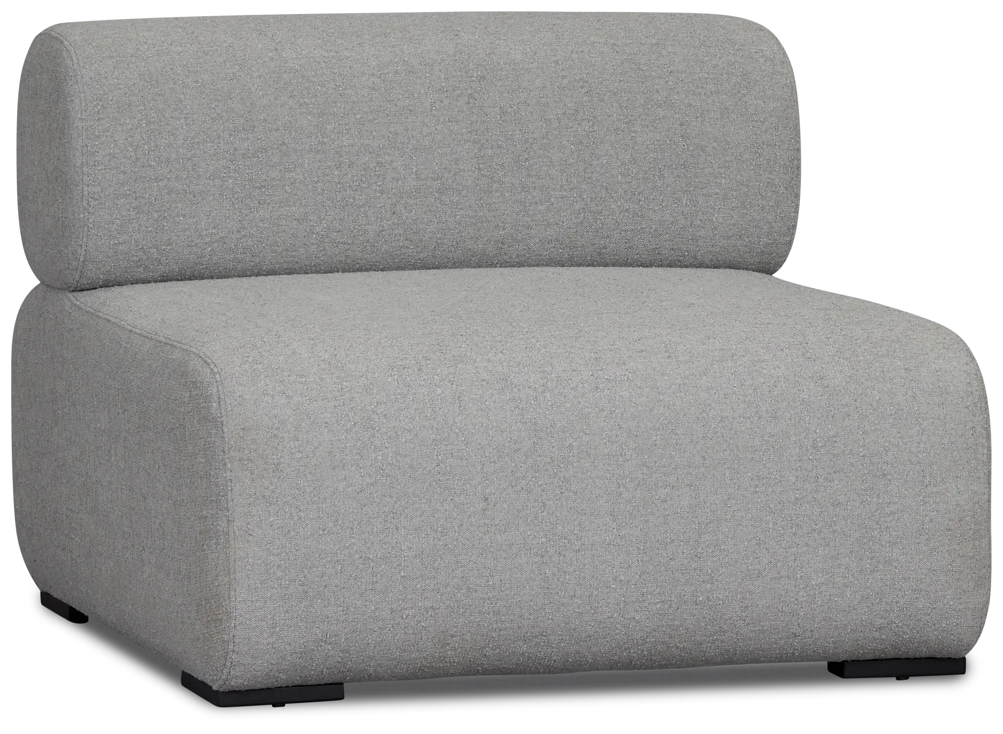 Celeste Light Gray Fabric Armless Chair Celeste Light Gray Fabric Armless Chair
