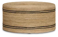 Carvo Light Tone Woven Round Coffee Table