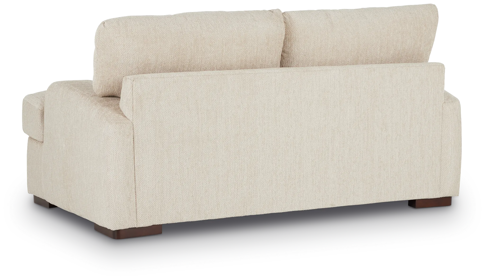 Alpha Beige Fabric Loveseat
