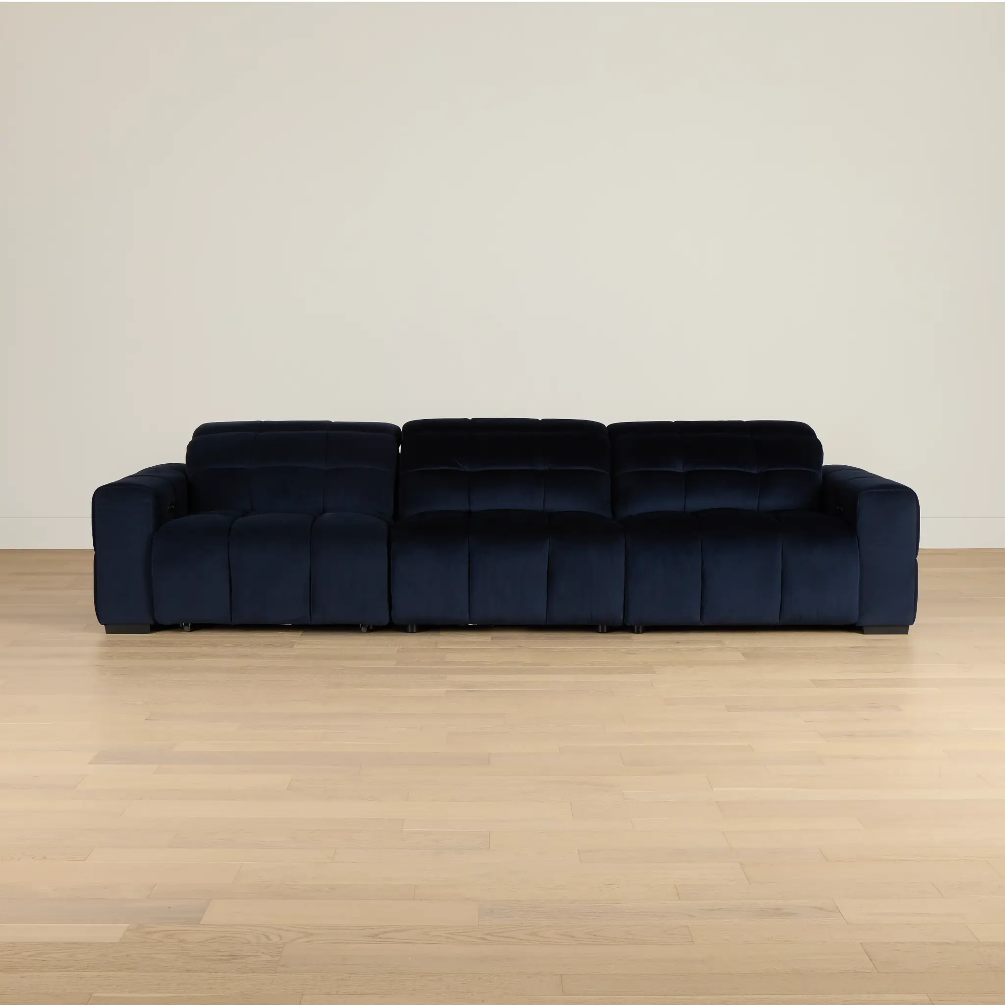 Gemma Navy Velvet Left Chaise Power Reclining Sectional Gemma Navy Velvet Left Chaise Power Reclining Sectional