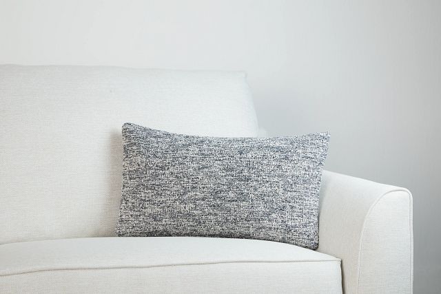 Baxter Dark Gray Lumbar Accent Pillow